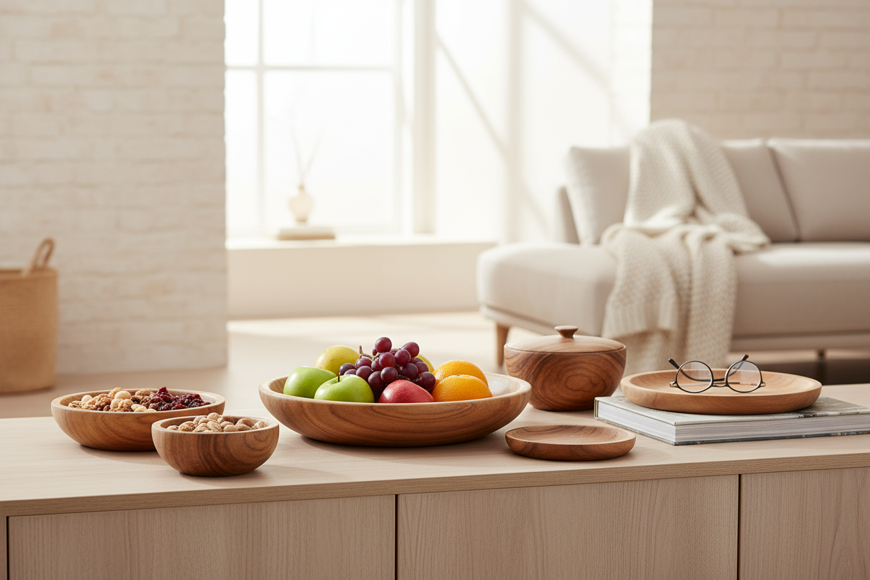 Dekorative Schalen aus Holz