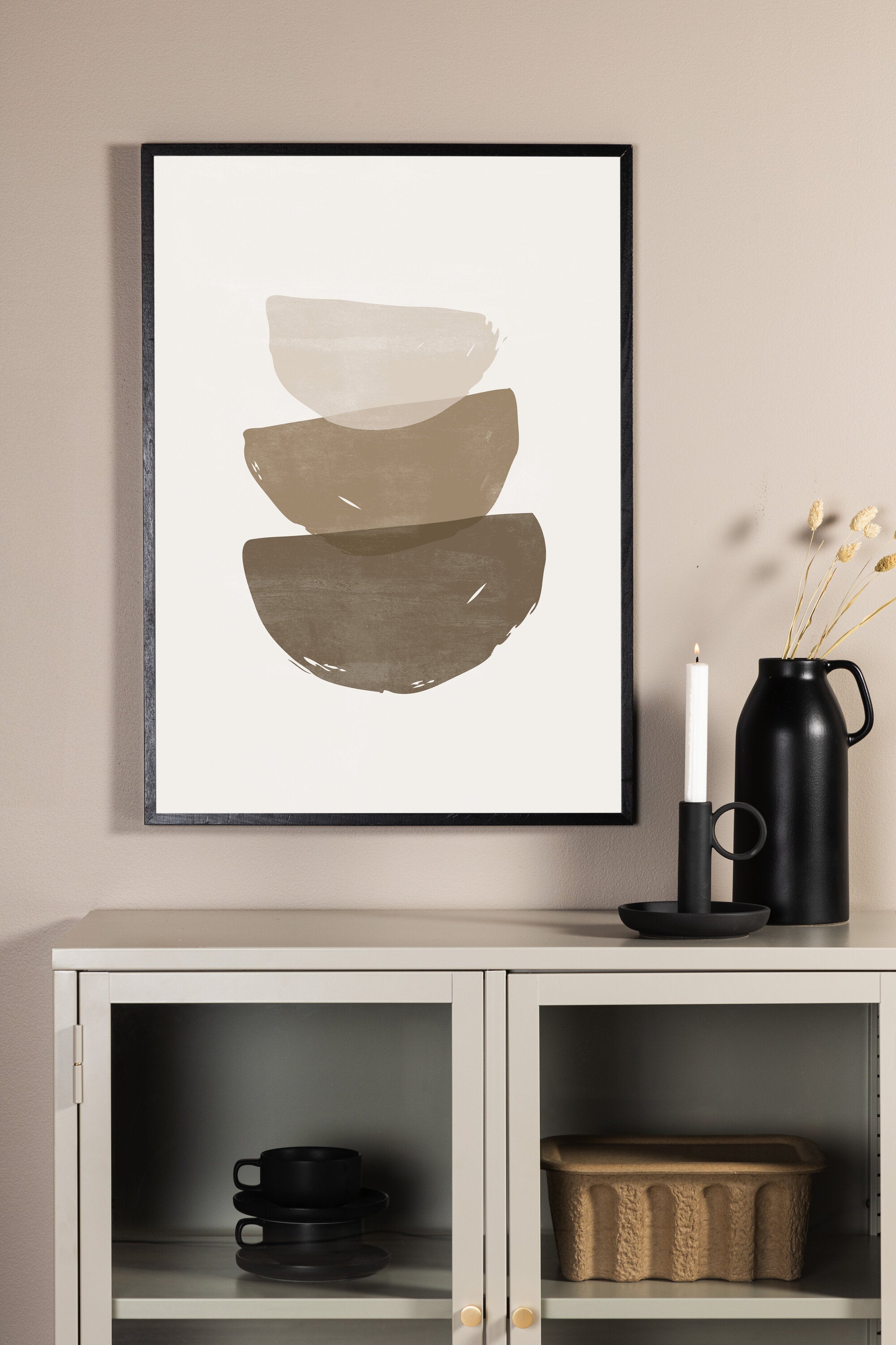 60087-001_ms Brush strokes Poster