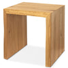 Holzbank Hocker aus massiver Eiche mit Baumkante M