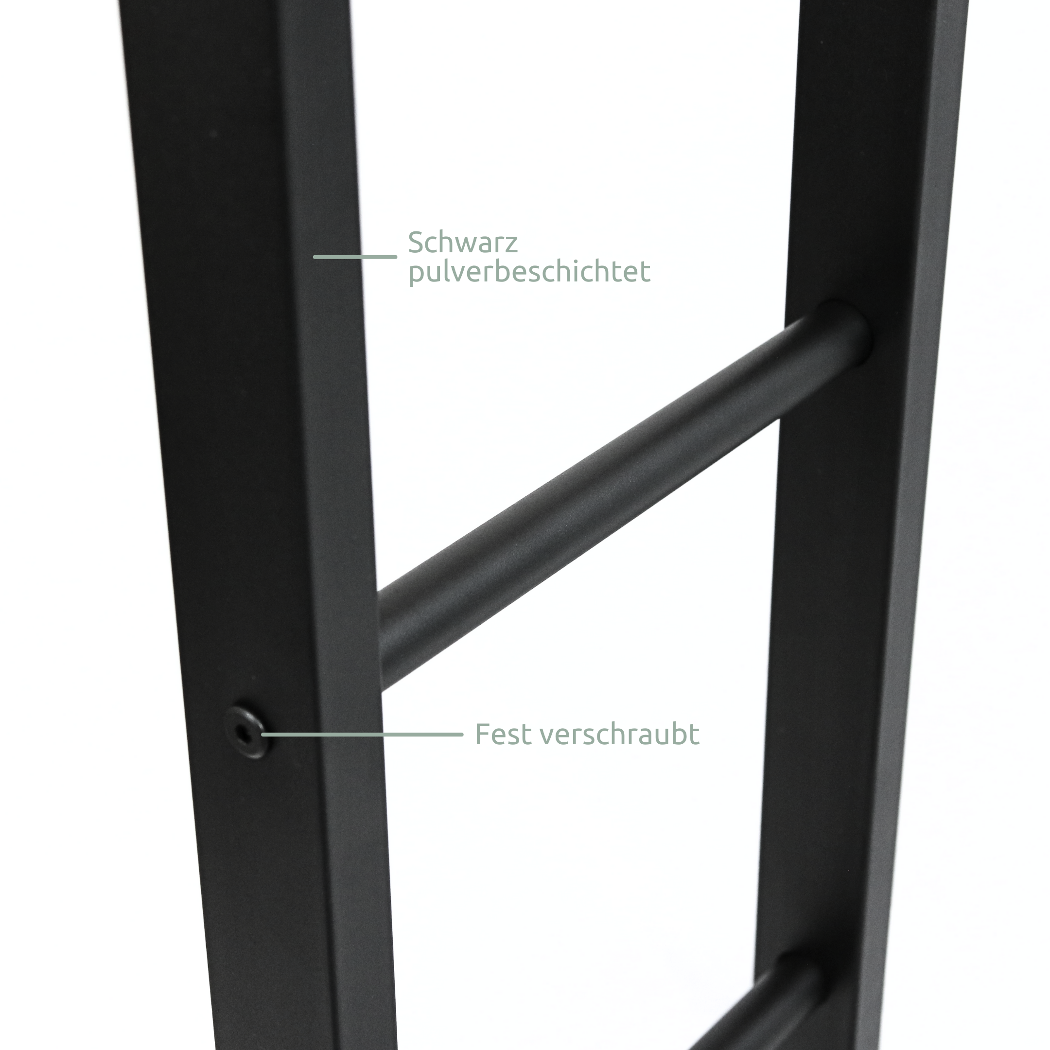 Kaminholzregal aus Metall Schwarz inkl. Ofenhandschuh45x30x170cm