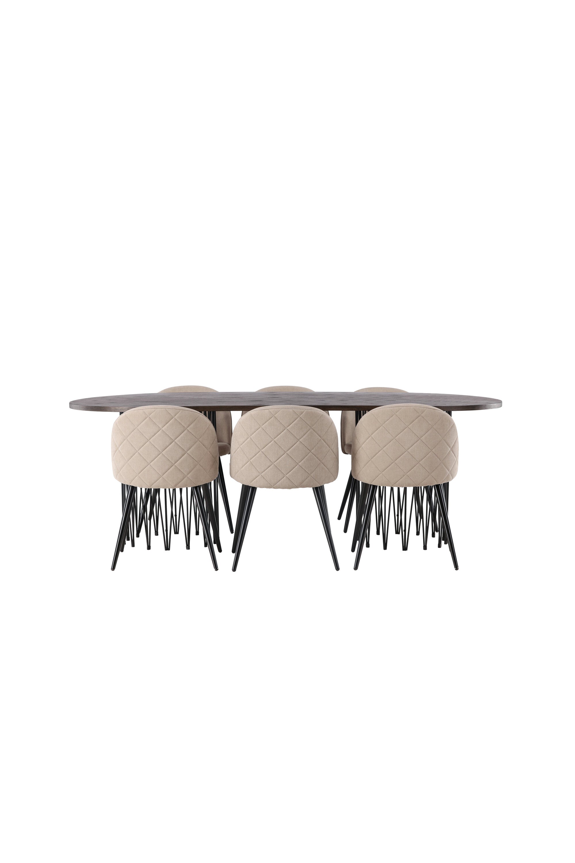 Esstisch-Set Stone mit den Stühlen Velvet