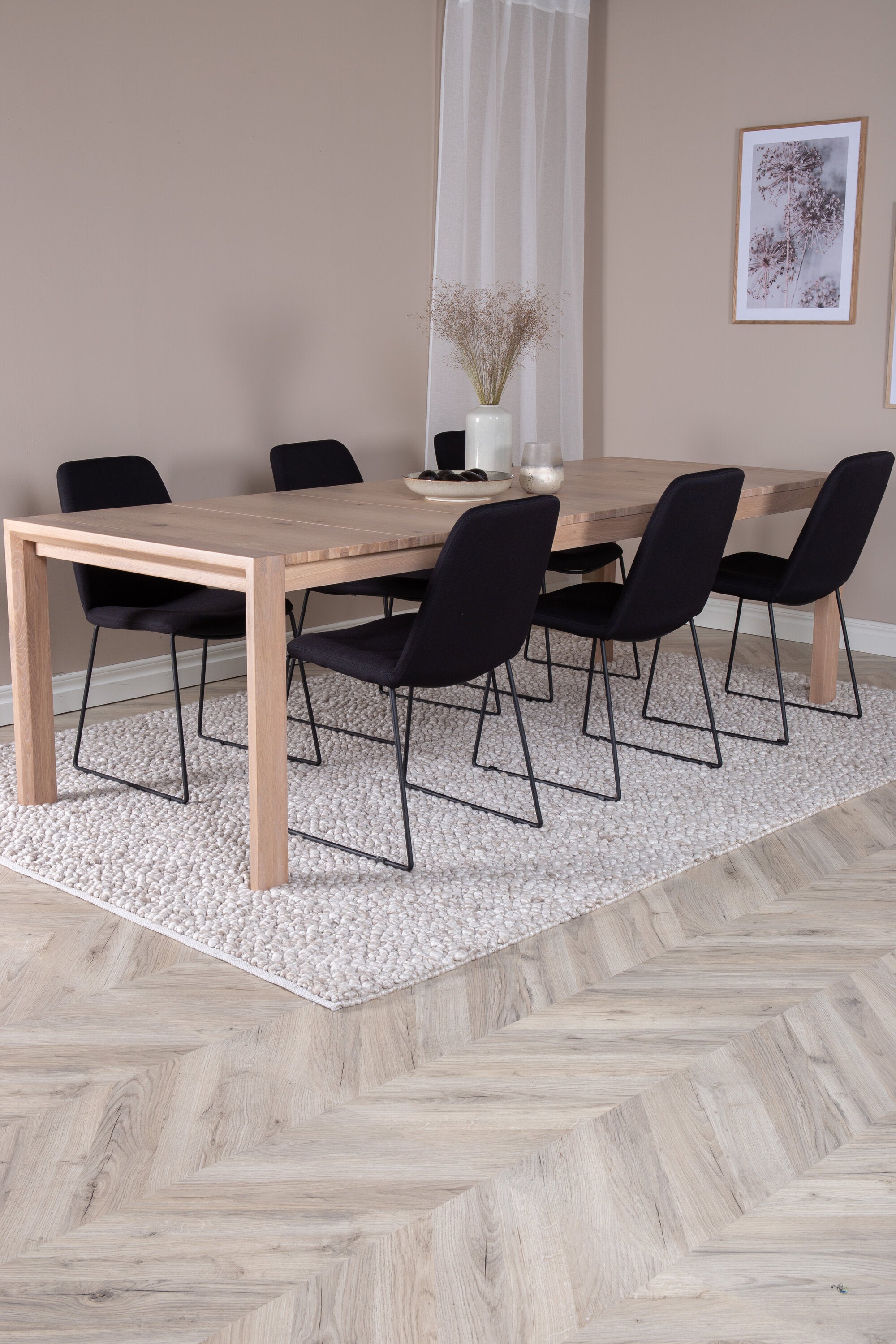 Schiebetisch Rechteckiges Esszimmer-Set