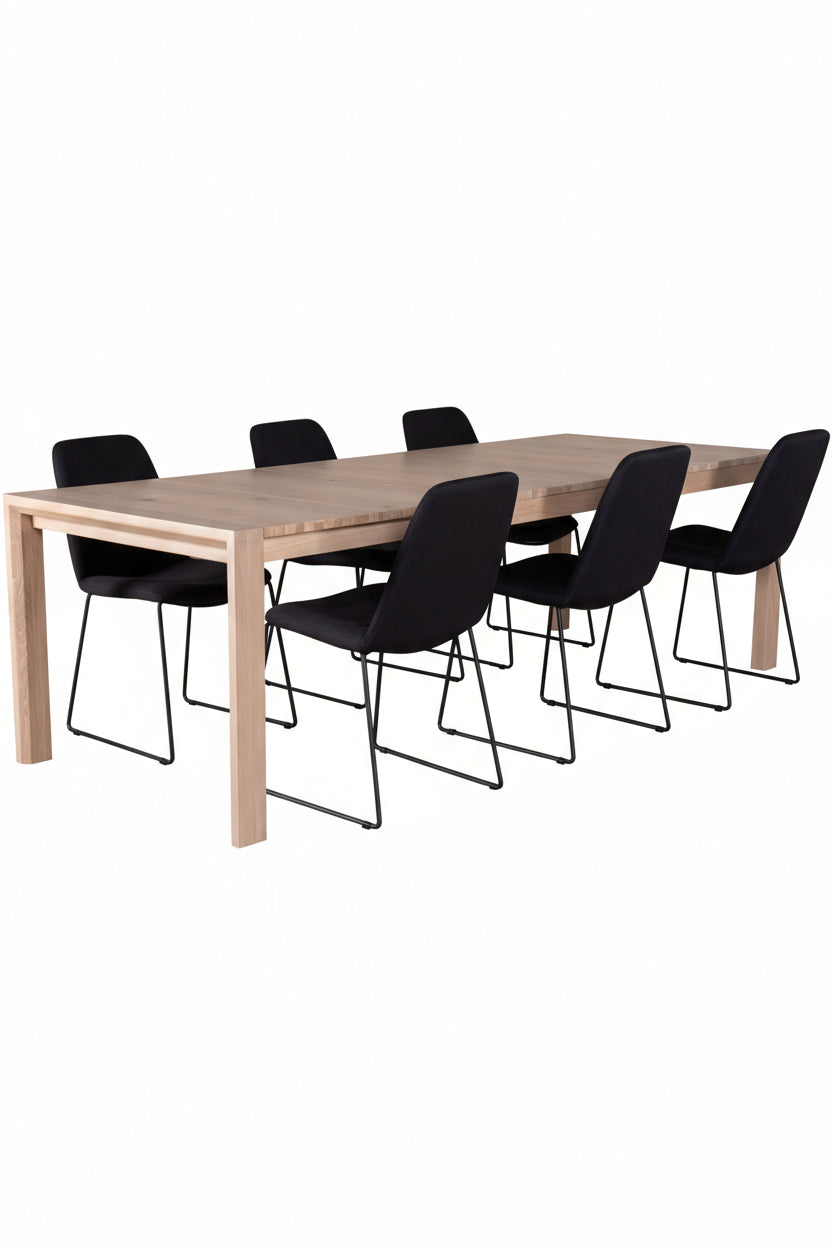 Schiebetisch Rechteckiges Esszimmer-Set
