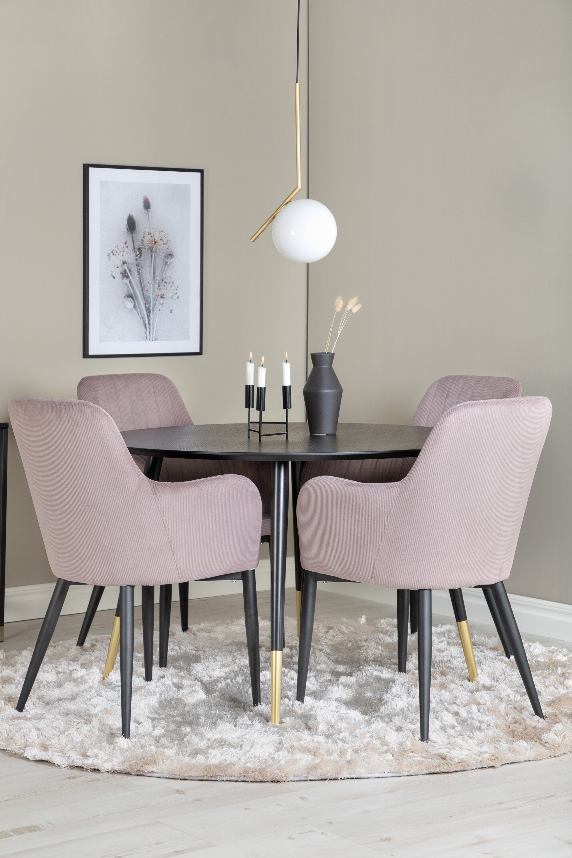 Dipp Esstisch-Set mit Comfort-Stühlen