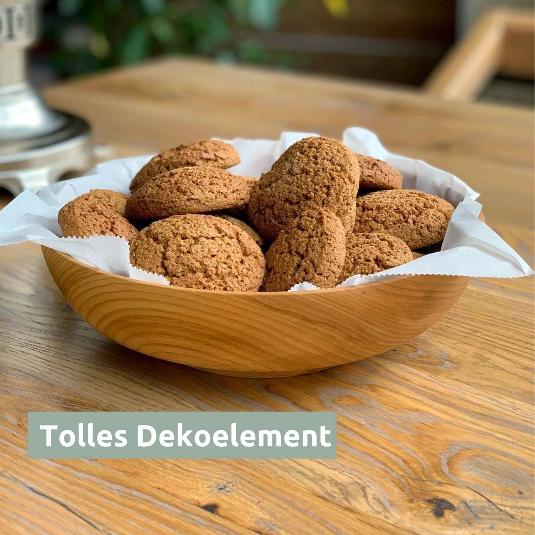 Holzschale Esche zum Dekorieren von holz4home®23 cm