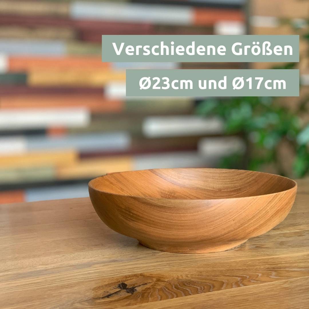 Holzschale Esche zum Dekorieren von holz4home®17 cm