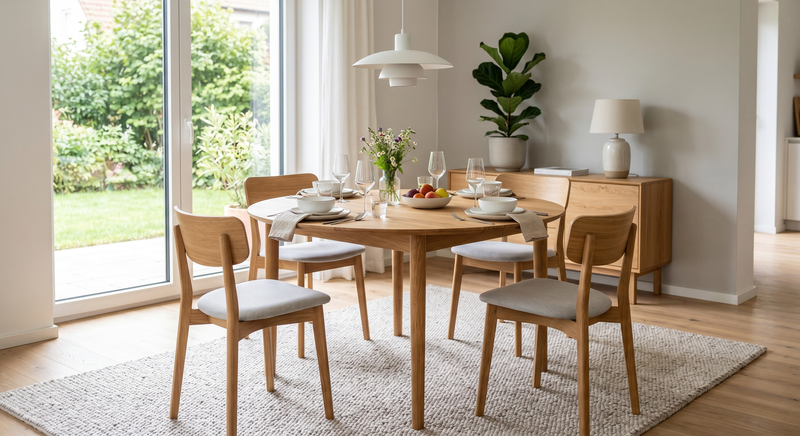 Tischsets mit Stühlen