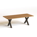 Tischplatte aus massiver Eiche ohne Baumkante 4cm Stärke verschiedene Maße 220 x 100 cm