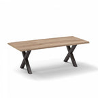 Tischplatte aus massiver Eiche mit Baumkante 4cm Stärke verschiedene Maße 120 x 70 cm