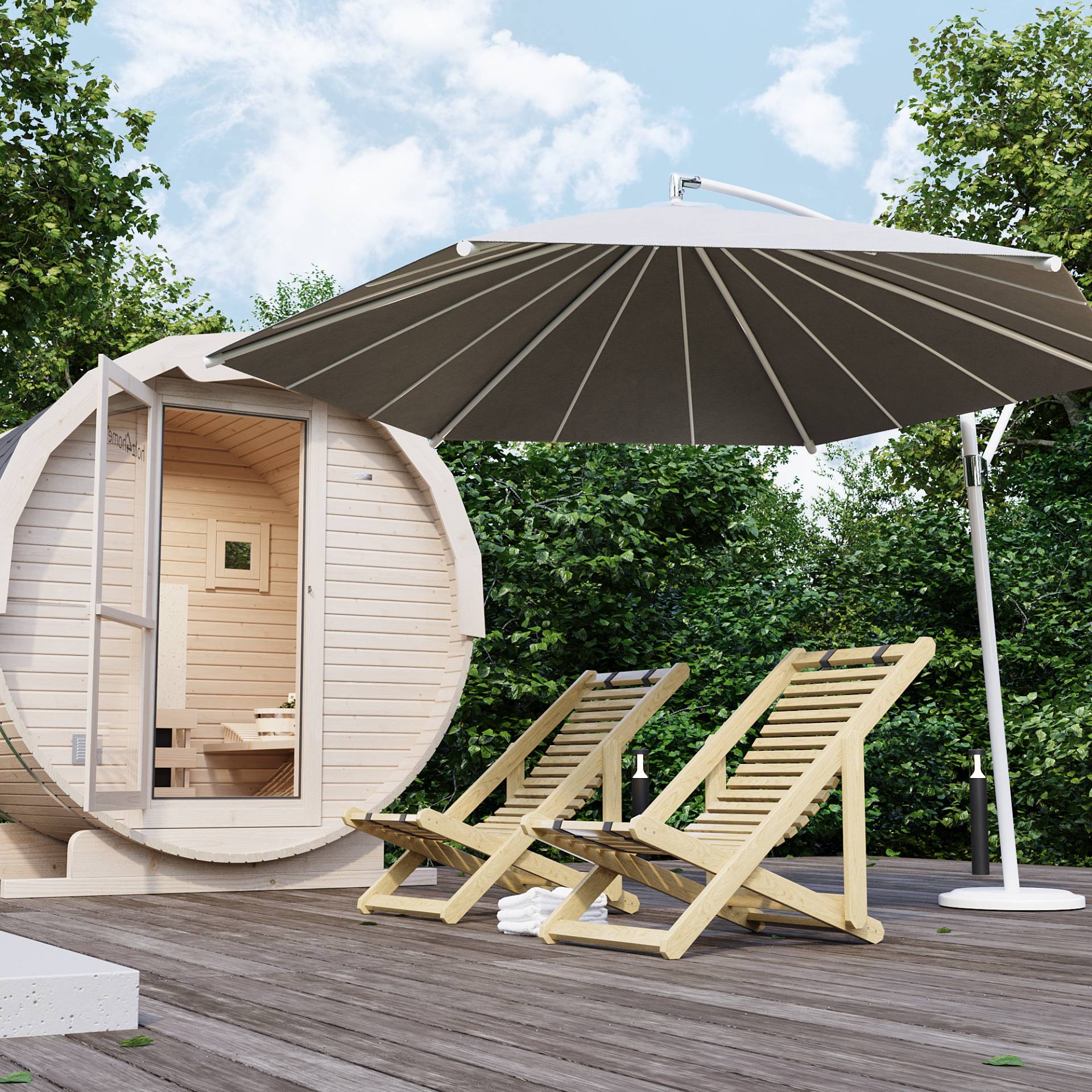 Gartenlounge Liegestuhl Holz SonnenliegeKiefer