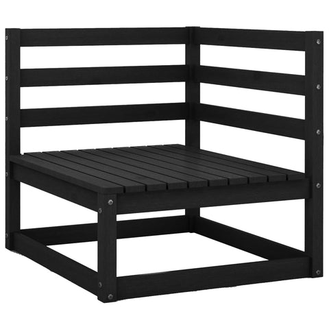 10-tlg. Garten-Lounge-Set Schwarz Massivholz Kiefer - kalb-Living.de