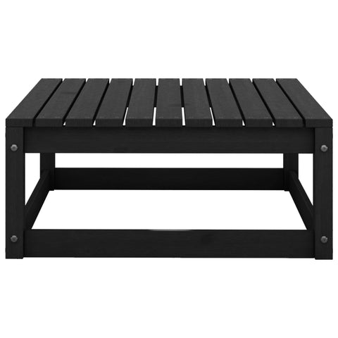 10-tlg. Garten-Lounge-Set Schwarz Massivholz Kiefer - kalb-Living.de