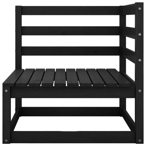 10-tlg. Garten-Lounge-Set Schwarz Massivholz Kiefer - kalb-Living.de