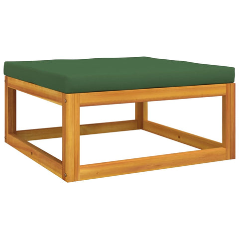 10-tlg. Garten-Lounge-Set mit Grünen Kissen Massivholz - kalb-Living.de