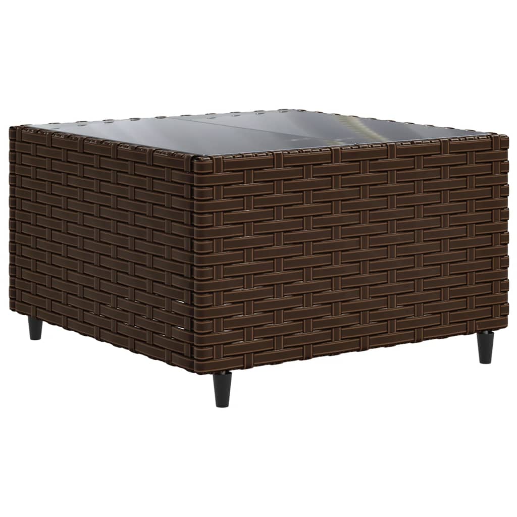 10-tlg. Garten-Lounge-Set mit Kissen Braun Poly Rattan - kalb-Living.de