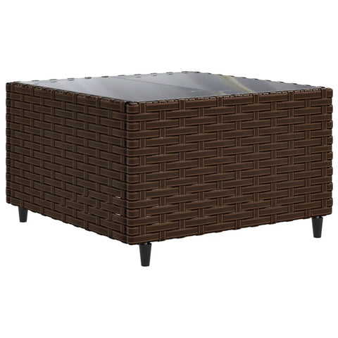 10-tlg. Garten-Lounge-Set mit Kissen Braun Poly Rattan - kalb-Living.de