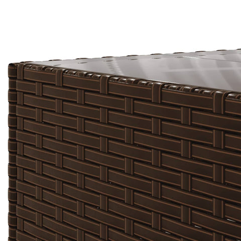 10-tlg. Garten-Lounge-Set mit Kissen Braun Poly Rattan - kalb-Living.de
