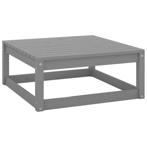 10-tlg. Garten-Lounge-Set mit Kissen Grau Massivholz Kiefer - kalb-Living.de