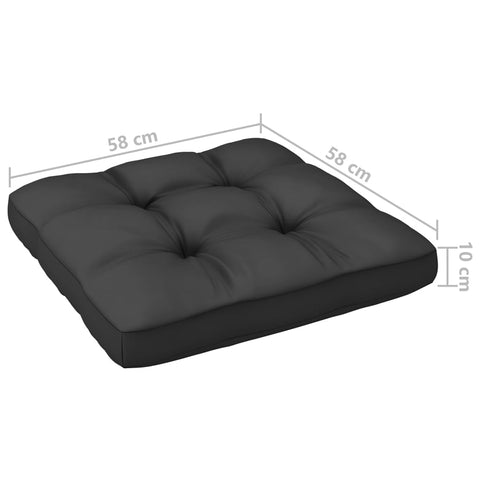 10-tlg. Garten-Lounge-Set mit Kissen Grau Massivholz Kiefer - kalb-Living.de