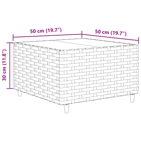 10-tlg. Garten-Lounge-Set mit Kissen Grau Poly Rattan - kalb-Living.de