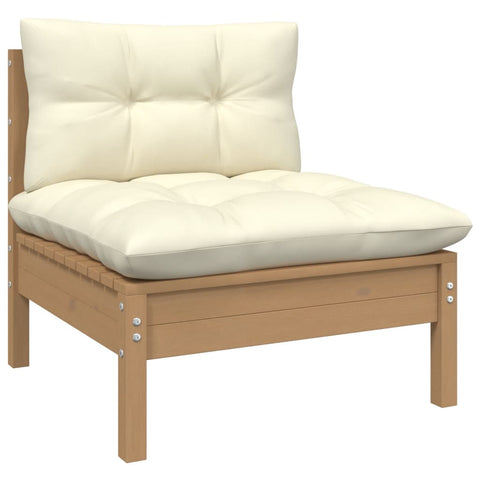 10-tlg. Garten-Lounge-Set mit Kissen Honigbraun Kiefernholz - kalb-Living.de