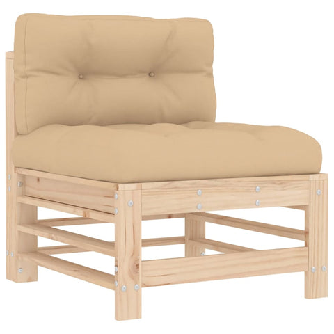 10-tlg. Garten-Lounge-Set mit Kissen Massivholz - kalb-Living.de
