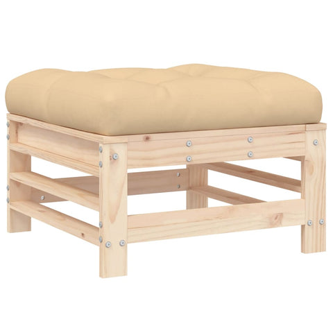 10-tlg. Garten-Lounge-Set mit Kissen Massivholz - kalb-Living.de