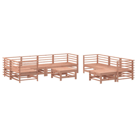 10-tlg. Garten-Lounge-Set mit Kissen Massivholz Douglasie - kalb-Living.de