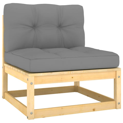 10-tlg. Garten-Lounge-Set mit Kissen Massivholz Kiefer - kalb-Living.de