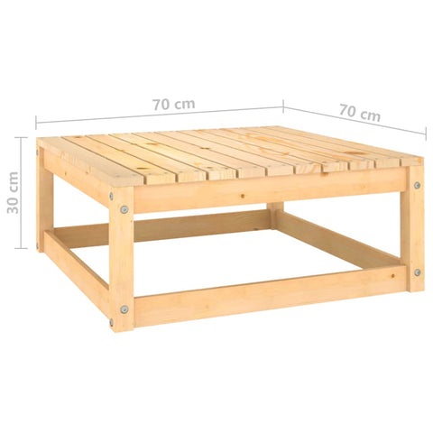 10-tlg. Garten-Lounge-Set mit Kissen Massivholz Kiefer - kalb-Living.de
