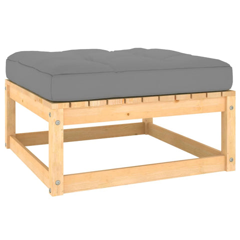 10-tlg. Garten-Lounge-Set mit Kissen Massivholz Kiefer - kalb-Living.de