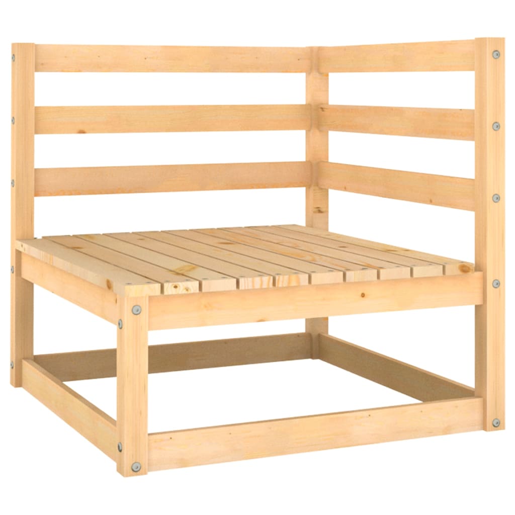 10-tlg. Garten-Lounge-Set mit Kissen Massivholz Kiefer - kalb-Living.de
