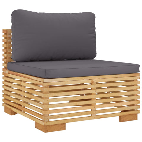 10-tlg. Garten-Lounge-Set mit Kissen Massivholz Teak - kalb-Living.de
