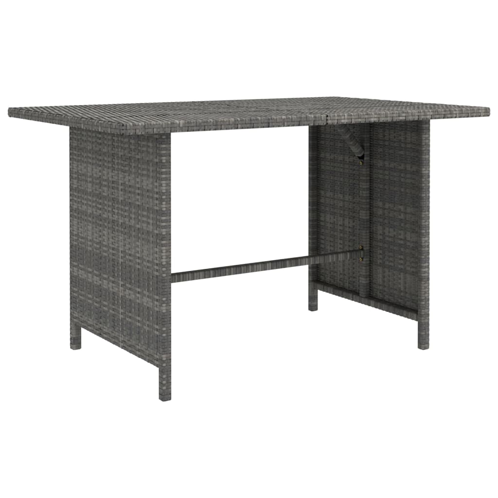 10-tlg. Garten-Lounge-Set mit Kissen Poly Rattan Grau - kalb-Living.de