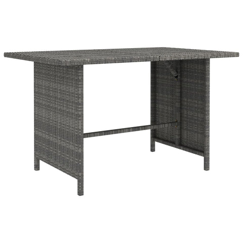 10-tlg. Garten-Lounge-Set mit Kissen Poly Rattan Grau - kalb-Living.de