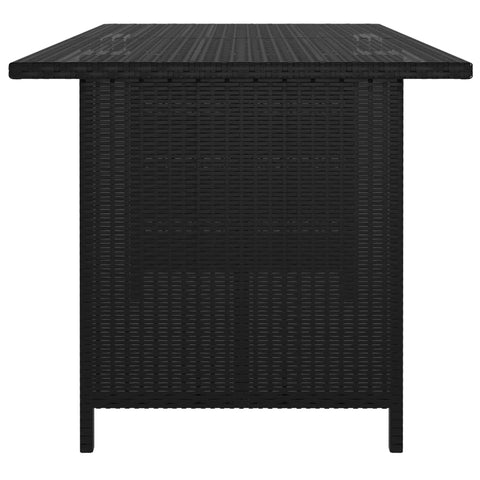 10-tlg. Garten-Lounge-Set mit Kissen Poly Rattan Schwarz - kalb-Living.de