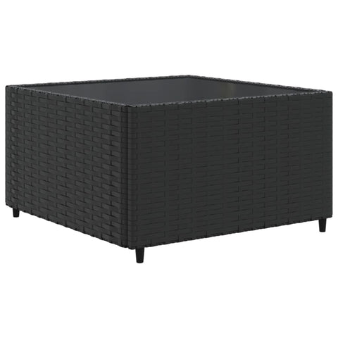 10-tlg. Garten-Lounge-Set mit Kissen Schwarz Poly Rattan - kalb-Living.de