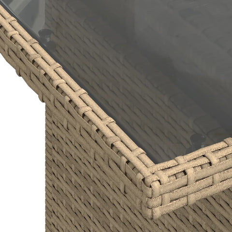 10-tlg. Garten-Sofagarnitur mit Kissen Beige Poly Rattan - kalb-Living.de