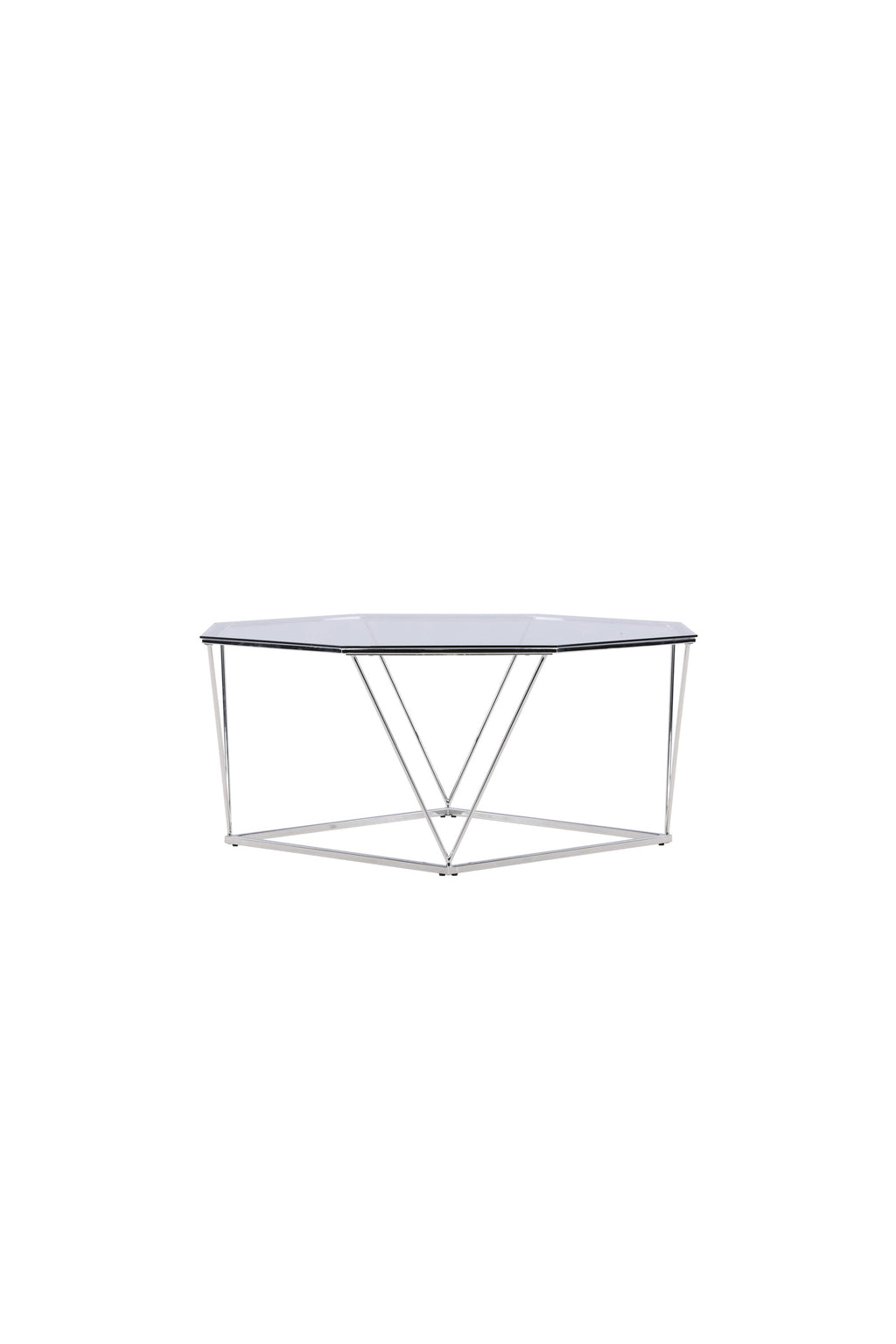 15003-331_10_os österlen Sofa Table Couchtisch Klarglas, Silber, Transparent ⌀100 Glas, Stahl