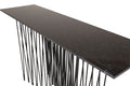15008-588__4 Stone Side Table Beistelltisch Schwarz 130 x 37 Faserzement,Stahl