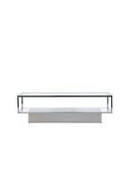 15015-331_1_os Maglehem Sofatisch Couchtisch Klarglas, Silber, Transparent 130 x 60 Glas, Stahl