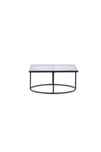 15016-200_10_os Skanör Tisch Couchtisch Schwarz,Klar,Transparent 90 x 90 Glas,Stahl