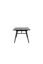 15019-608_10_os Sleek Table Rechteckiger Esstisch Schwarz,Hell Gebürstet 195 x 95 MDF,Stahl,Furnier