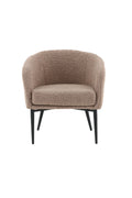 15020-477_1_os Flauschiger Sessel Sessel Schwarz,Braun 64 x 70 x 66 Schaumstoff,Sperrholz,Polyester Teddy,Stahl