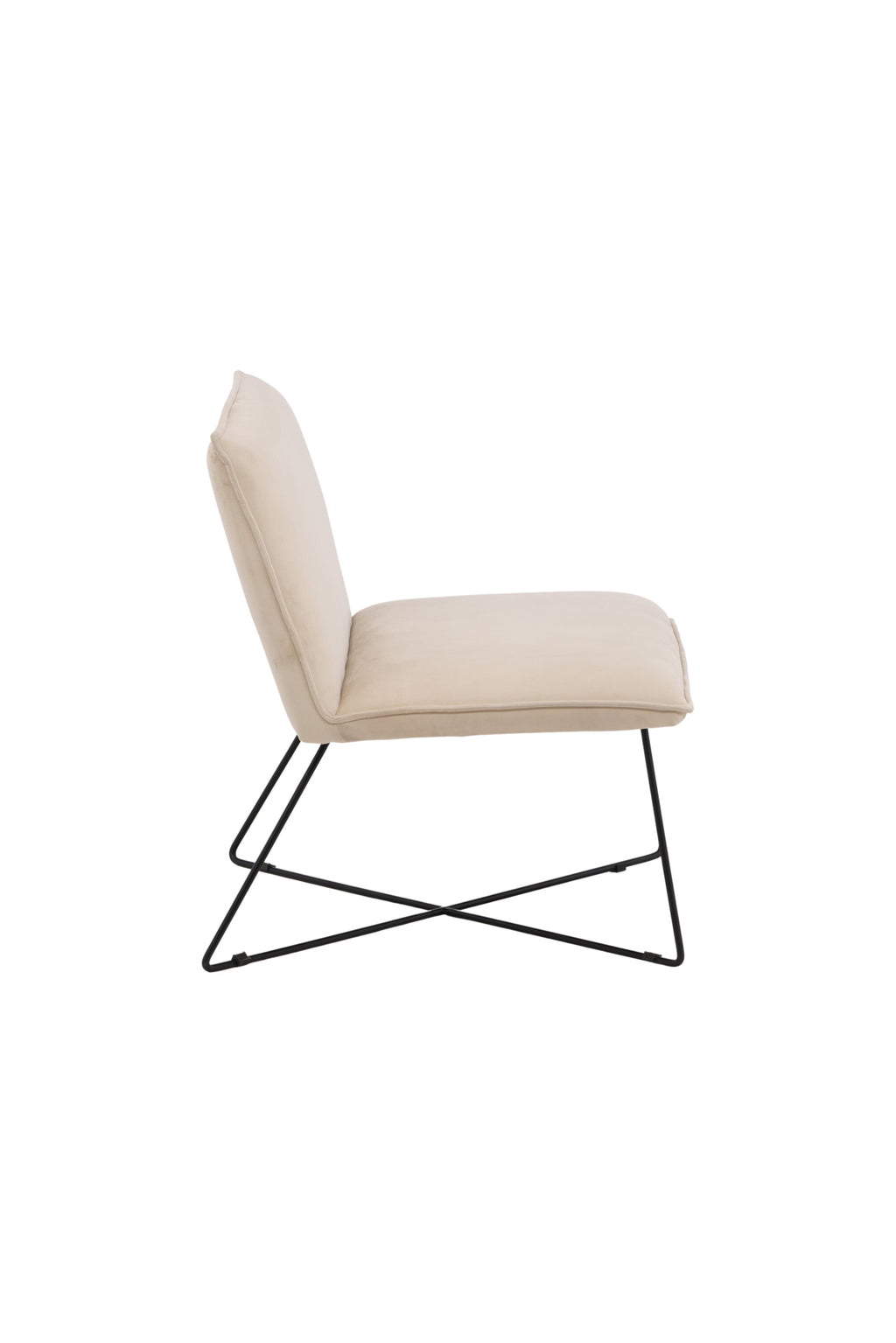 15029-440_10_os X Lounge Lounge Chair Loungesessel Beige,Schwarz 72 x 83 x 62 Schaum,Polyester-Samt,Stahl