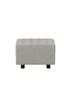 15110-090_10_os Bowie Pouf Sitzpouf Schwarz,Hellgrau 51 x 32 x 51 Bouclé,Faser,Polyester Bouclé,Stahl