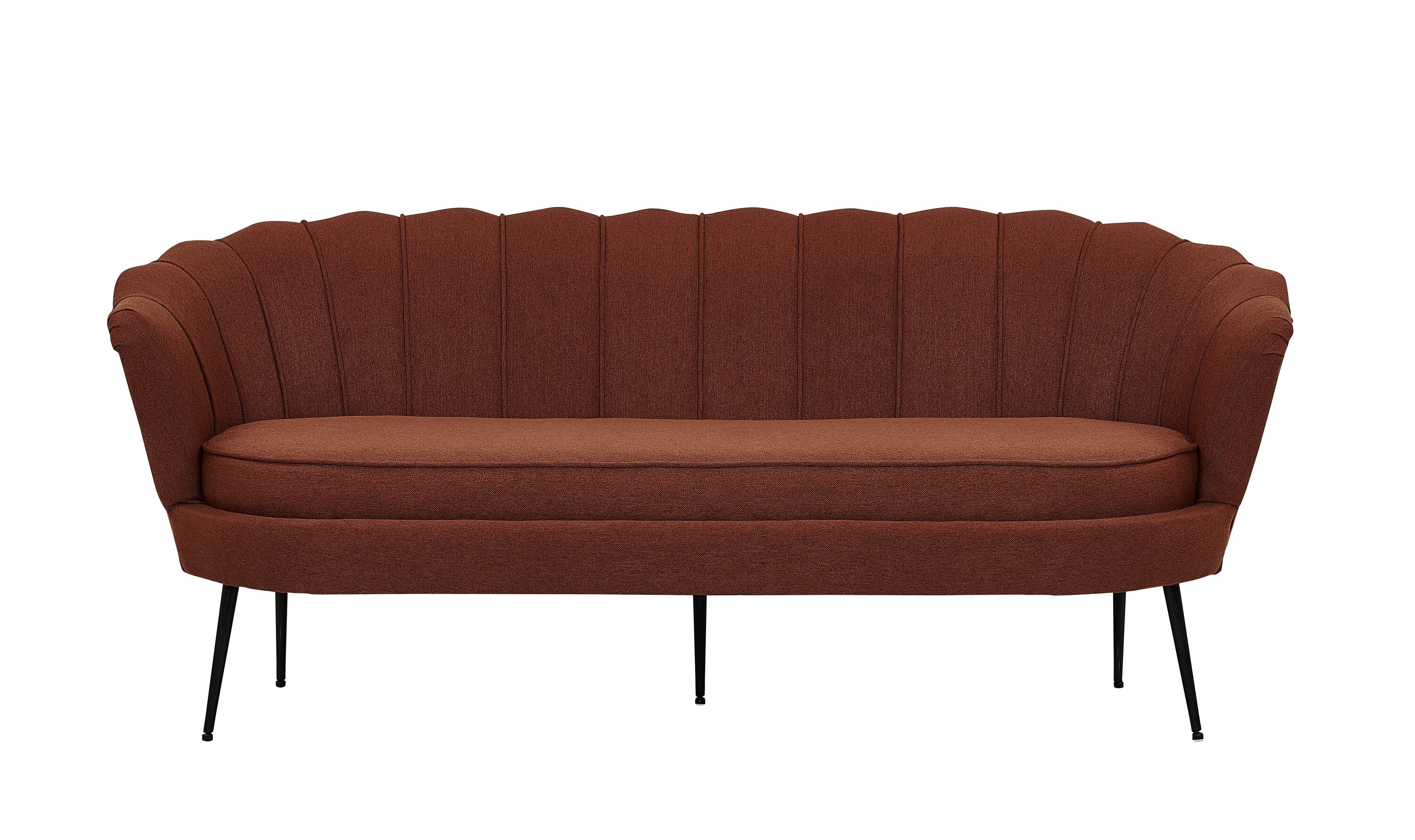 15356-669__1 Calais 3 Sitz Sofa 3 Sitzer Sofa Schwarz,Rot 78 x 79 x 180 Schaumstoff,Sperrholz,Polyester,Stahl