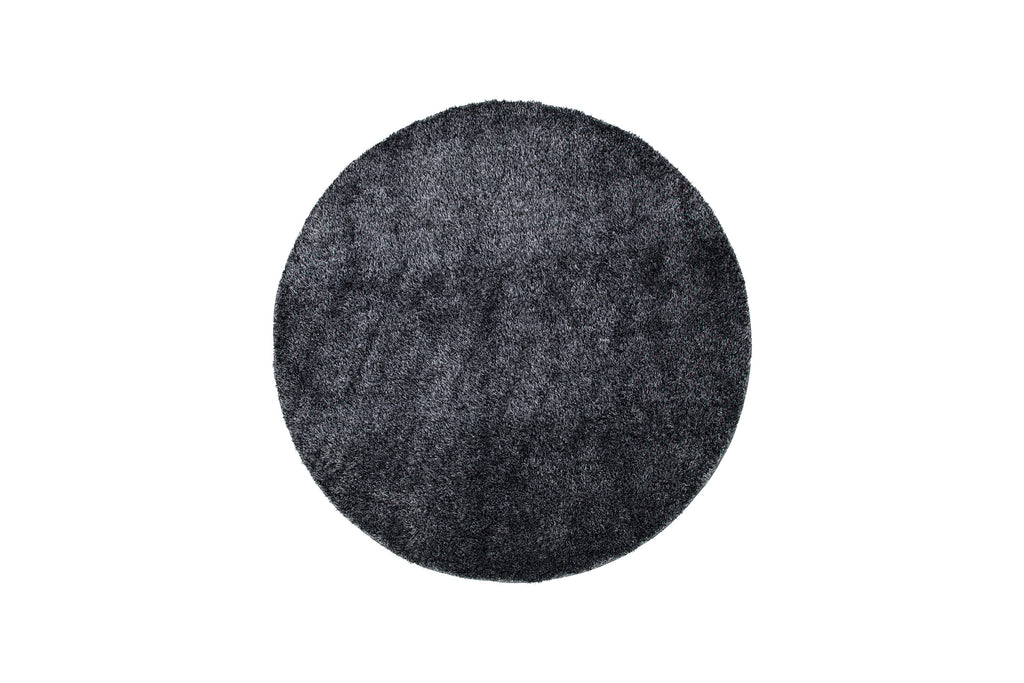 15512-345_01 Mattis Teppich Wohnzimmerteppiche Antracit ⌀200 Polyester,Baumwolle