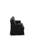 15547-888_10_os Anton Sofa 2 Sitzer Sofa Schwarz 94 x 95 x 180 Schaumstoff,Sperrholz,Polyester,Stahl