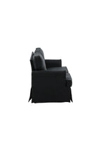 15547-888_10_os Anton Sofa 2 Sitzer Sofa Schwarz 94 x 95 x 180 Schaumstoff,Sperrholz,Polyester,Stahl